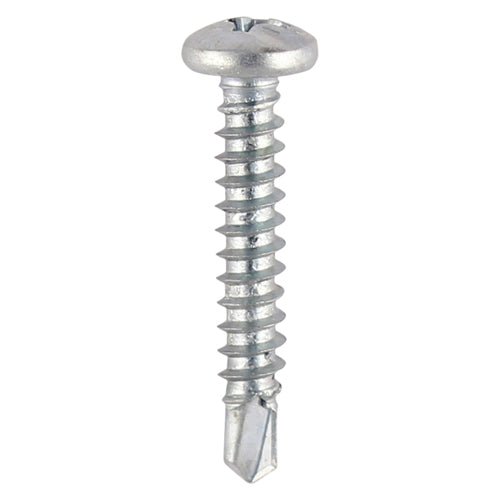 Window Fabrication Screws - Pan Head - Self-Tapping Thread - Self-Drilling Point - Zinc
