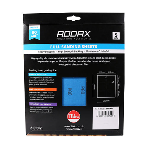 Full Sanding Sheets - Red