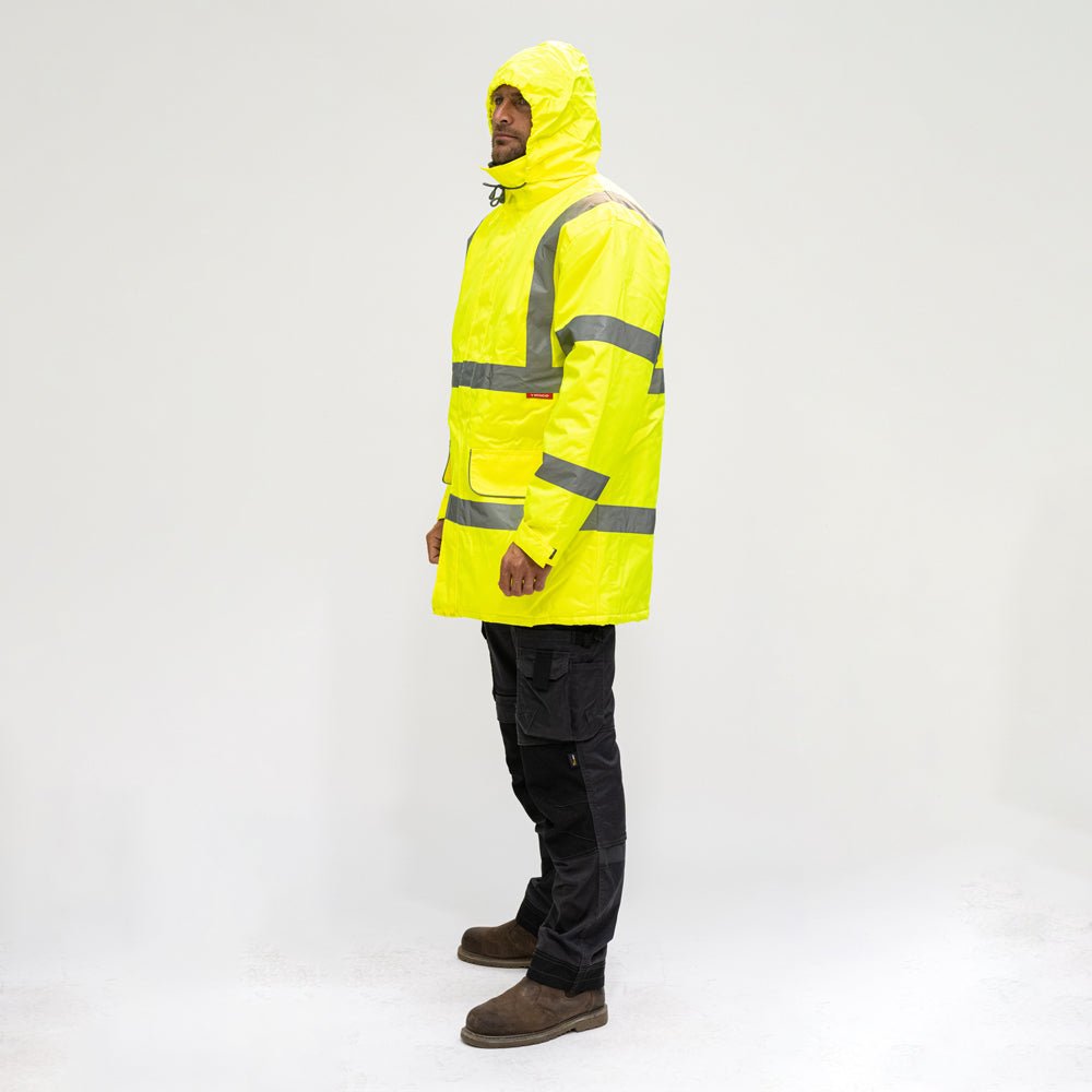 Hi-Visibility Parka Jacket - Hi Vis - Yellow