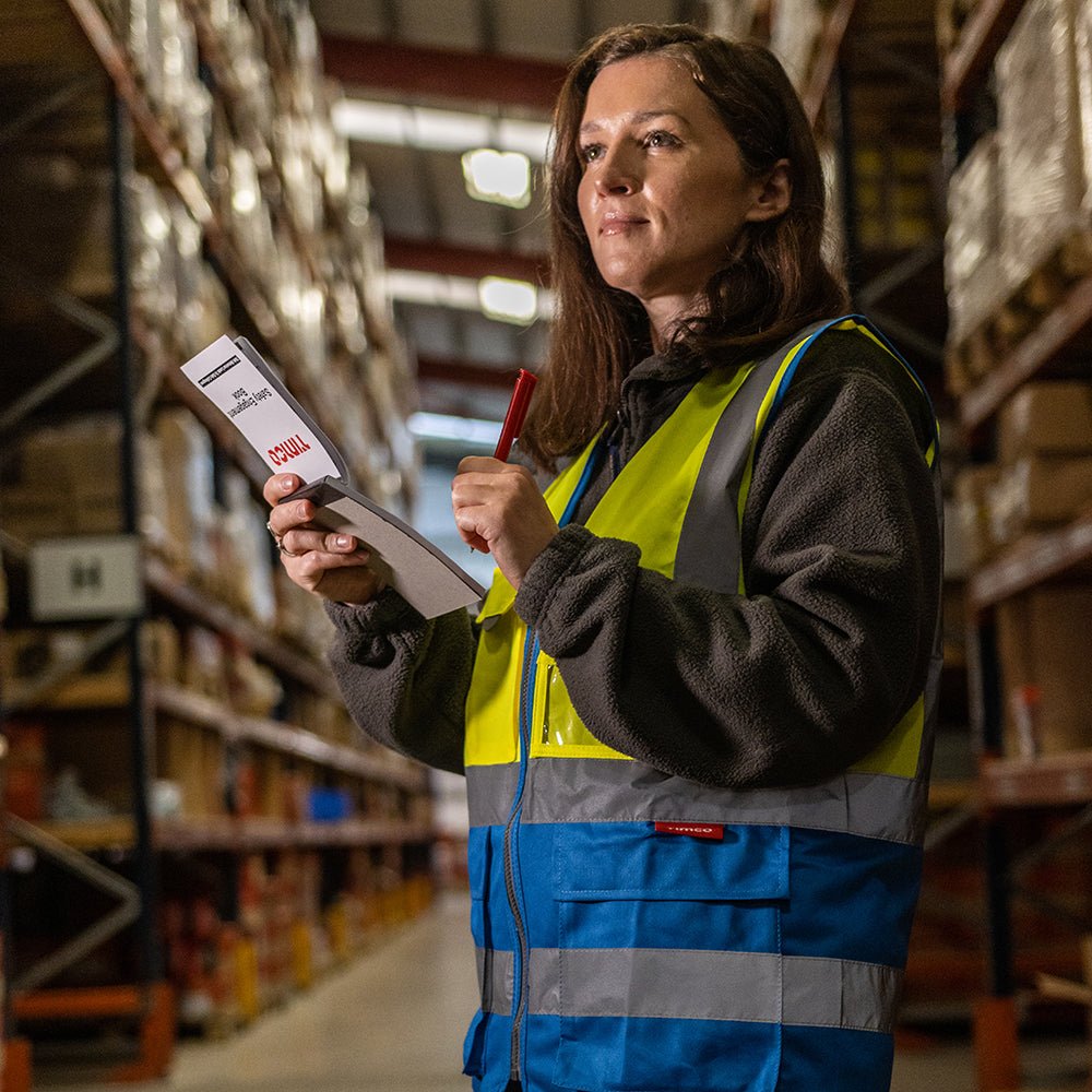 Hi-Visibility Executive Vest - Hi Vis - Yellow & Blue