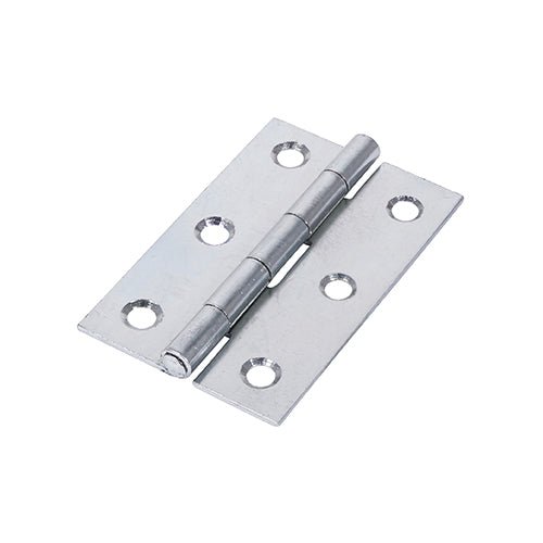 Narrow Butt Hinge U/C Zinc - 75 x 48 (Pack 2)