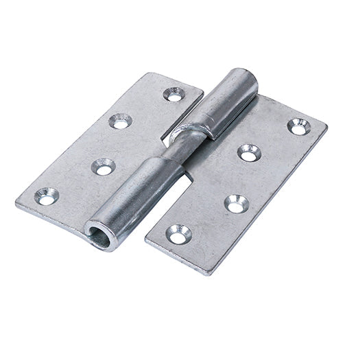 Rising Butt Hinge LEFT Zinc - 100 x 86 (Pack 2)