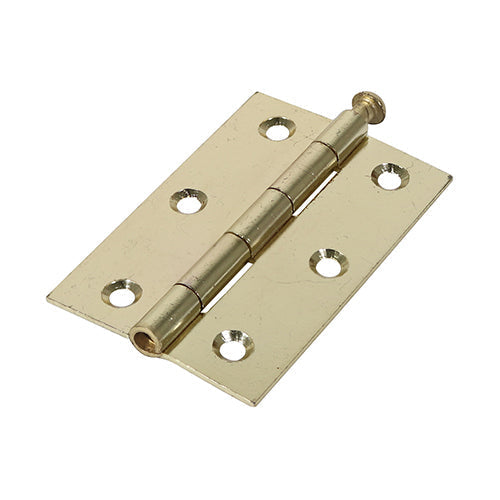 Butt Hinge Loose Pin (1840) E/Brass - 90 x 60 (Pack 2)