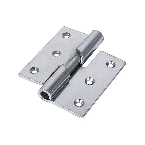Rising Butt Hinge RIGHT Zinc - 75 x 72 (Pack 2)
