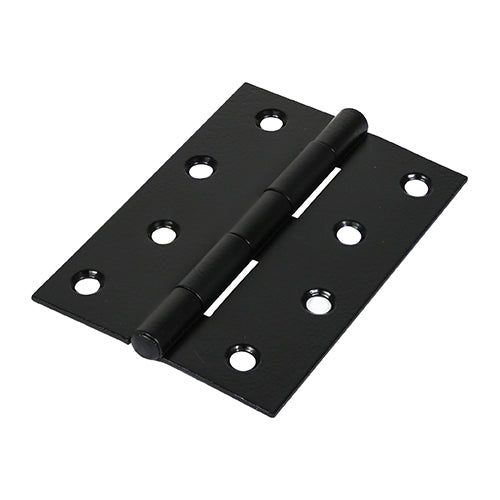 Butt Hinge Fixed Pin (1838) Black - 100 x 70 (Pack 2)