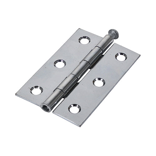 Butt Hinge Loose Pin P/Chrome - 75 x 50 (Pack 2)