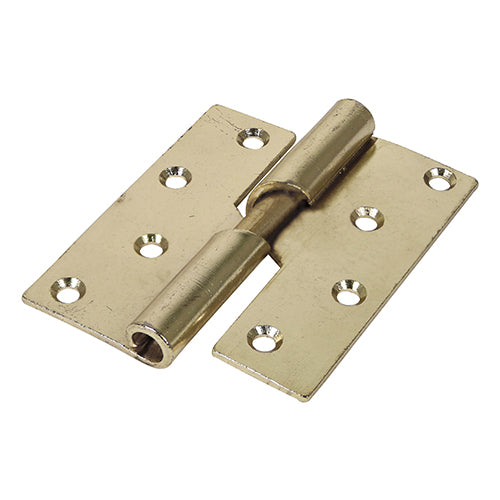 Rising Butt Hinge LEFT E/Brass - 100 x 86 (Pack 2)