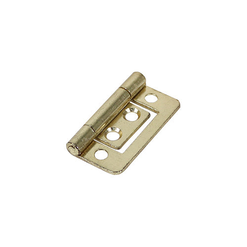 Flush Hinge Electro Brass - 38 x 28 (Pack 2)