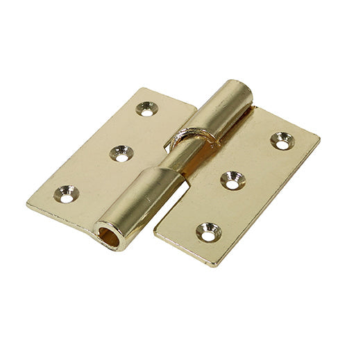 Rising Butt Hinge LEFT E/Brass - 75 x 72 (Pack 2)