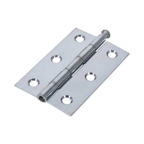 Butt Hinge Loose Pin Zinc - 75 x 50 (Pack 2)
