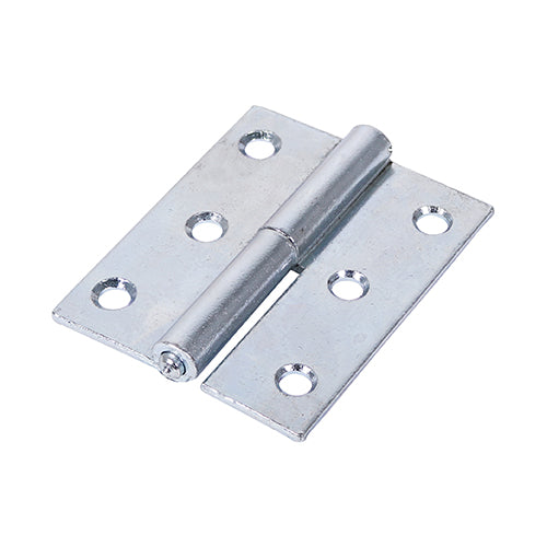 Lift Off Hinge LEFT Zinc - 75 x 62 (Pack 2)