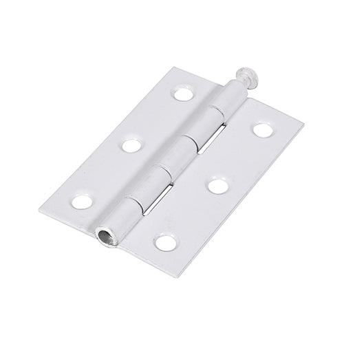 Butt Hinge Loose Pin (1840) White - 75 x 50 (Pack 2)
