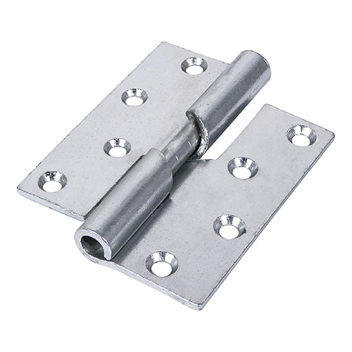 Rising Butt Hinge RIGHT Zinc - 100 x 86 (Pack 2)