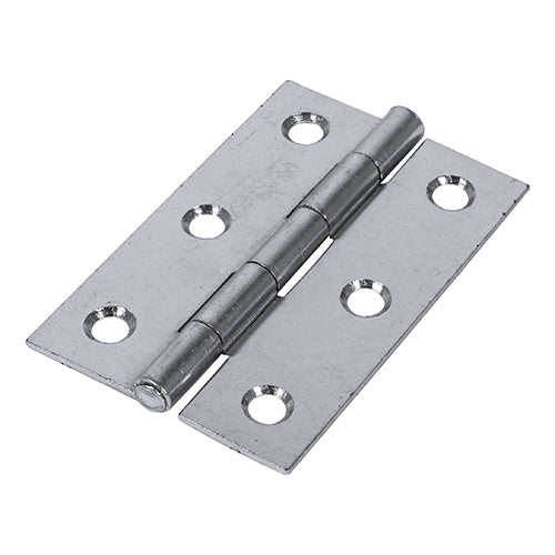 Butt Hinge Fixed Pin (1838) Zinc - 75 x 50 (Pack 2)