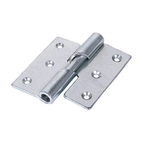 Rising Butt Hinge (466) LEFT Zinc - 75 x 72 (Pack 2)