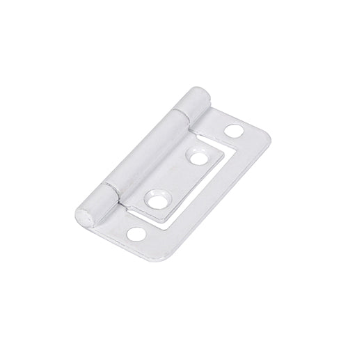 Flush Hinge White - 50 x 38.5 (Pack 2)