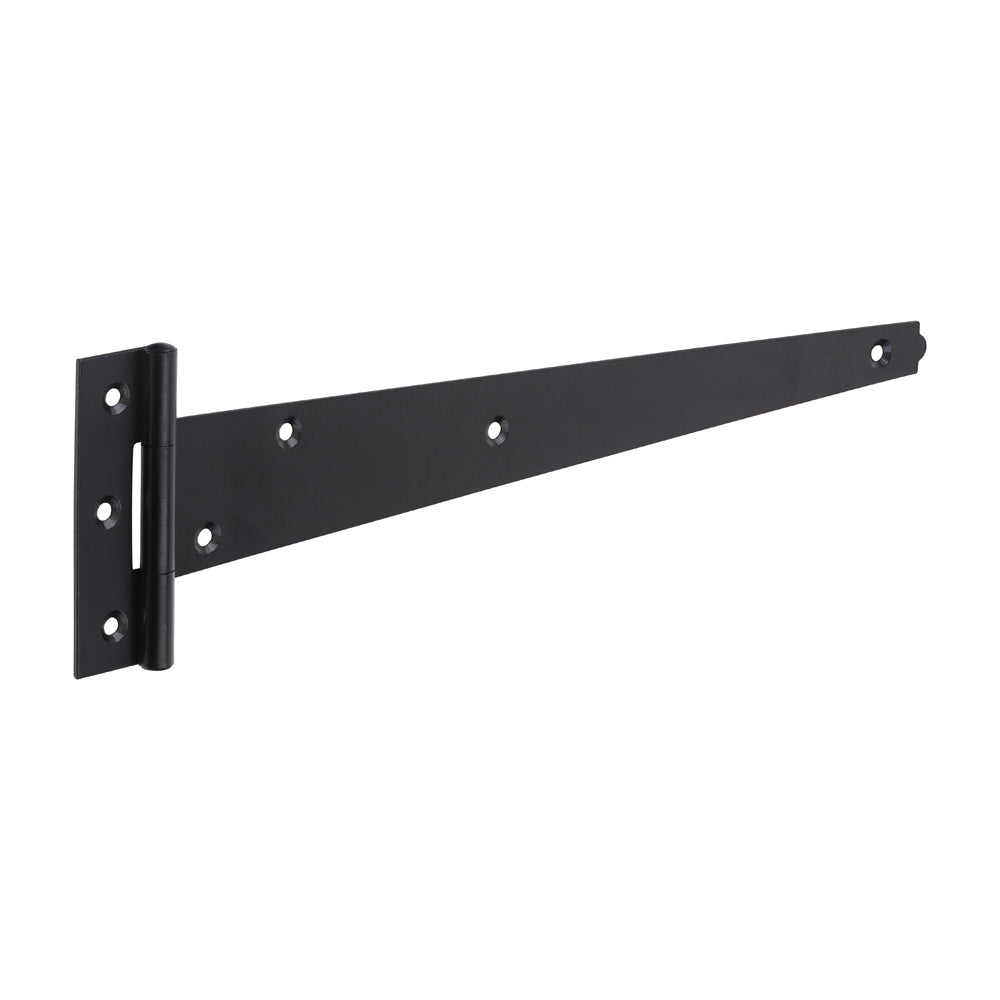 Pair of Light Tee Hinges - Black 12"