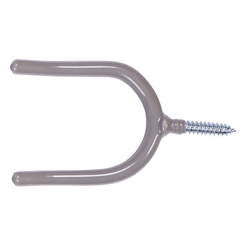 Tool Hooks - 100mm - Grey - PVC Coating - 2 Pieces
