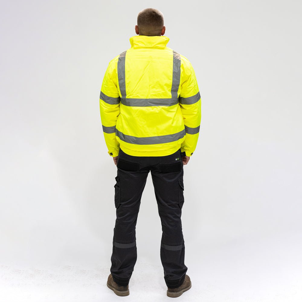Hi-Visibility Bomber Jacket - Hi Vis - Yellow