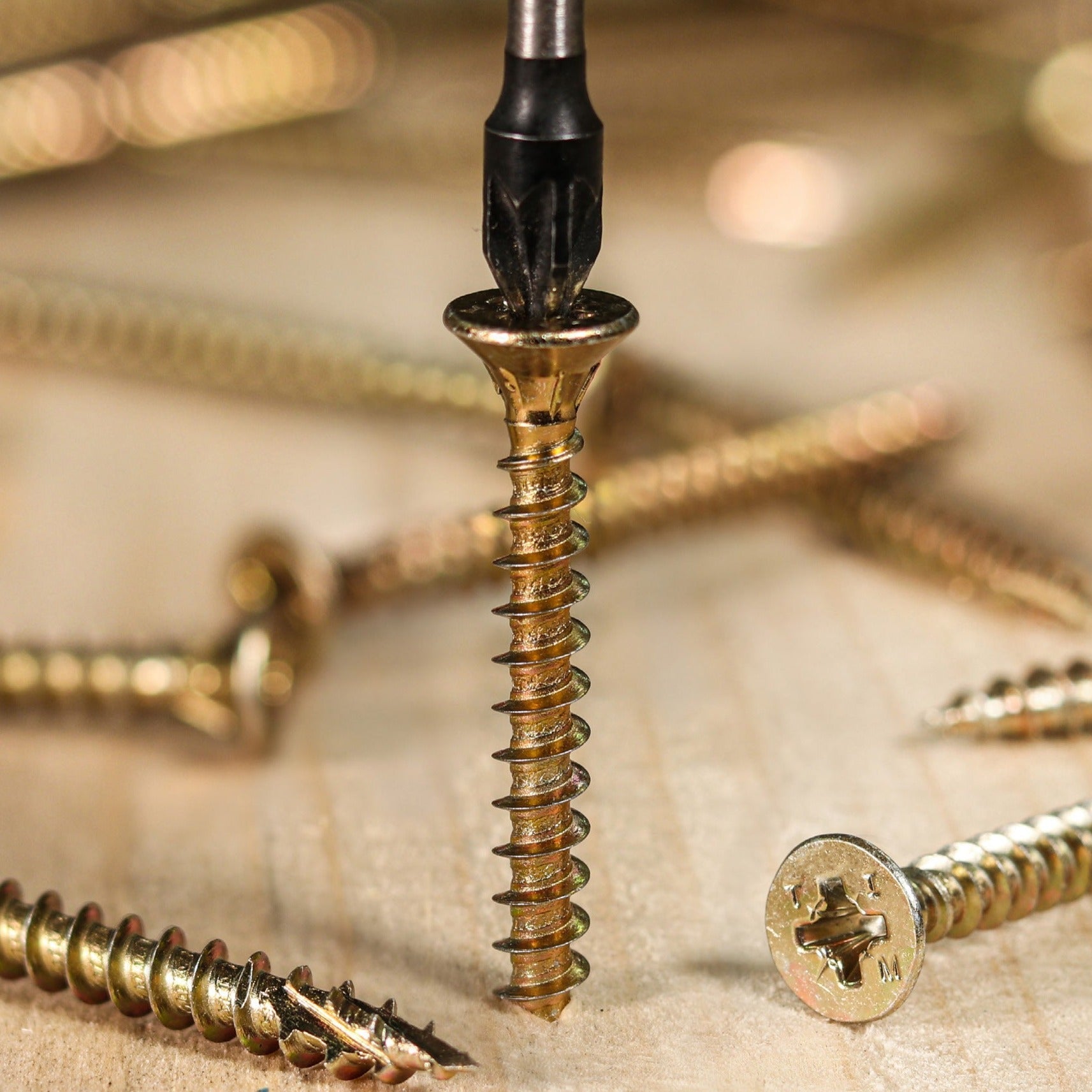 C2 Strong-Fix Multi-Purpose Premium Screws - PZ - Double Countersunk - Yellow - 6mm