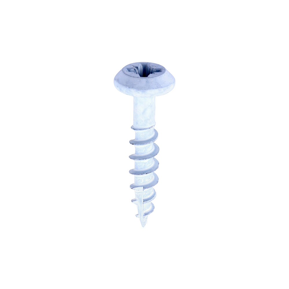 Rainwater Screws - PZ - Low Profile Pan - Exterior - White 5.0 x 25
