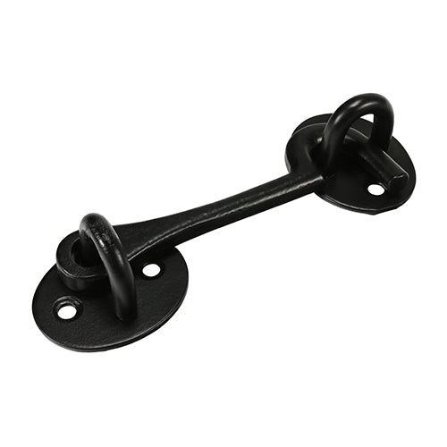 Cabin Hooks - Black 4"