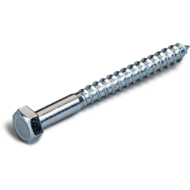 Rawlplug 'Din 571' Coach Screws M12 X 70Mm, Zinc Plated (Box of 100)