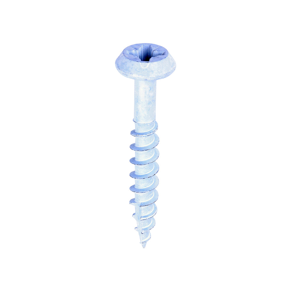 Rainwater Screws - PZ - Low Profile Pan - Exterior - White 6.0 x 40