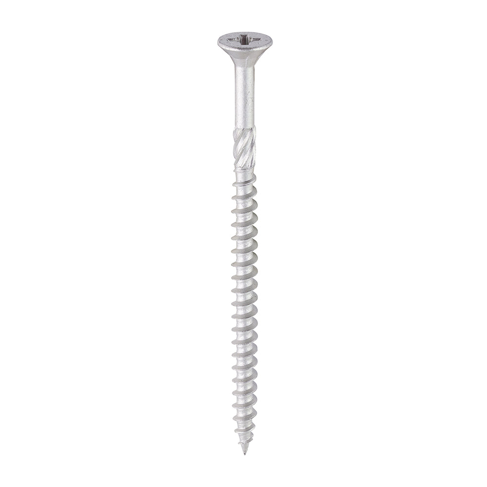 C2 Exterior Strong-Fix - PZ - Double Countersunk with Ribs - Twin-Cut - Silver 6.0 x 100