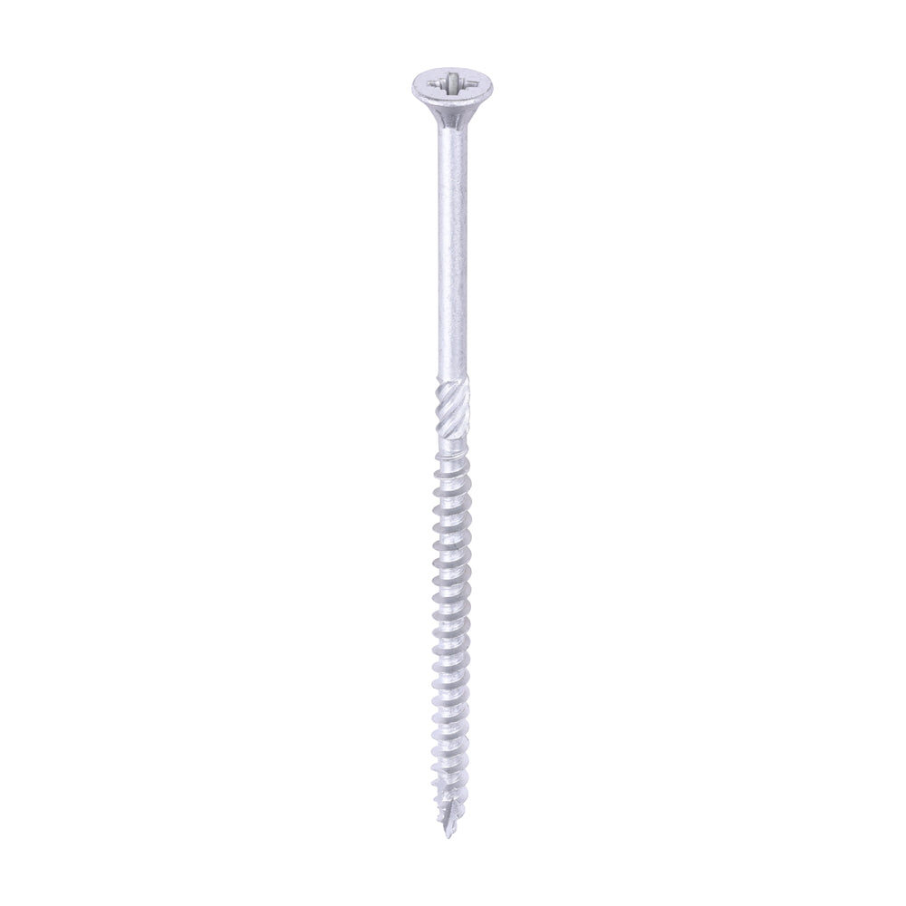 C2 Exterior Strong-Fix - PZ - Double Countersunk with Ribs - Twin-Cut - Silver 6.0 x 130