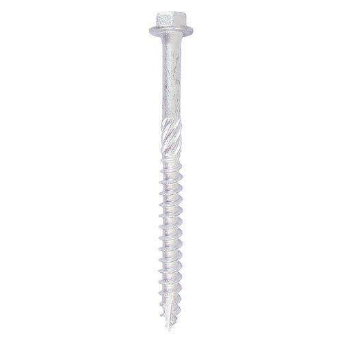 Timber Frame Construction & Landscaping Screws - In-Dex Hex - Exterior - Silver Organic