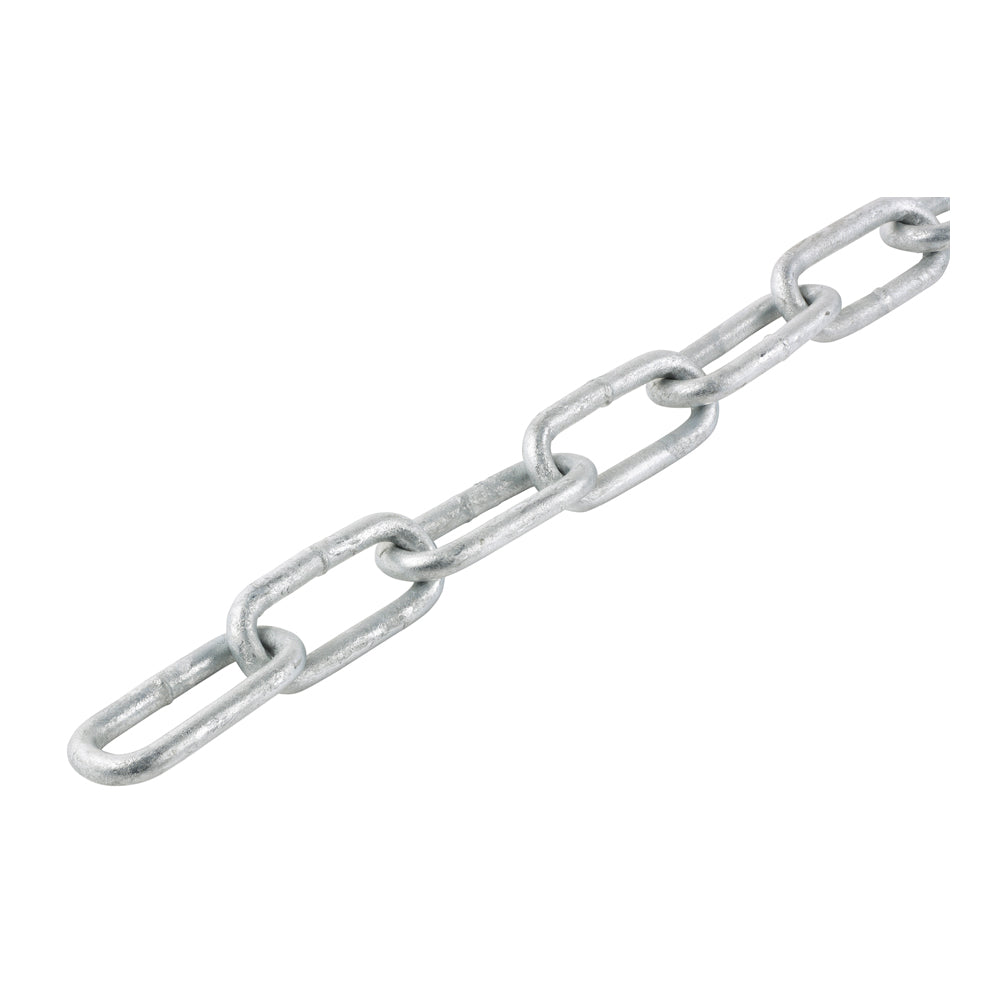 Welded Link Chain - Hot Dipped Galvanised 6 x 42 x 12mm (10m)