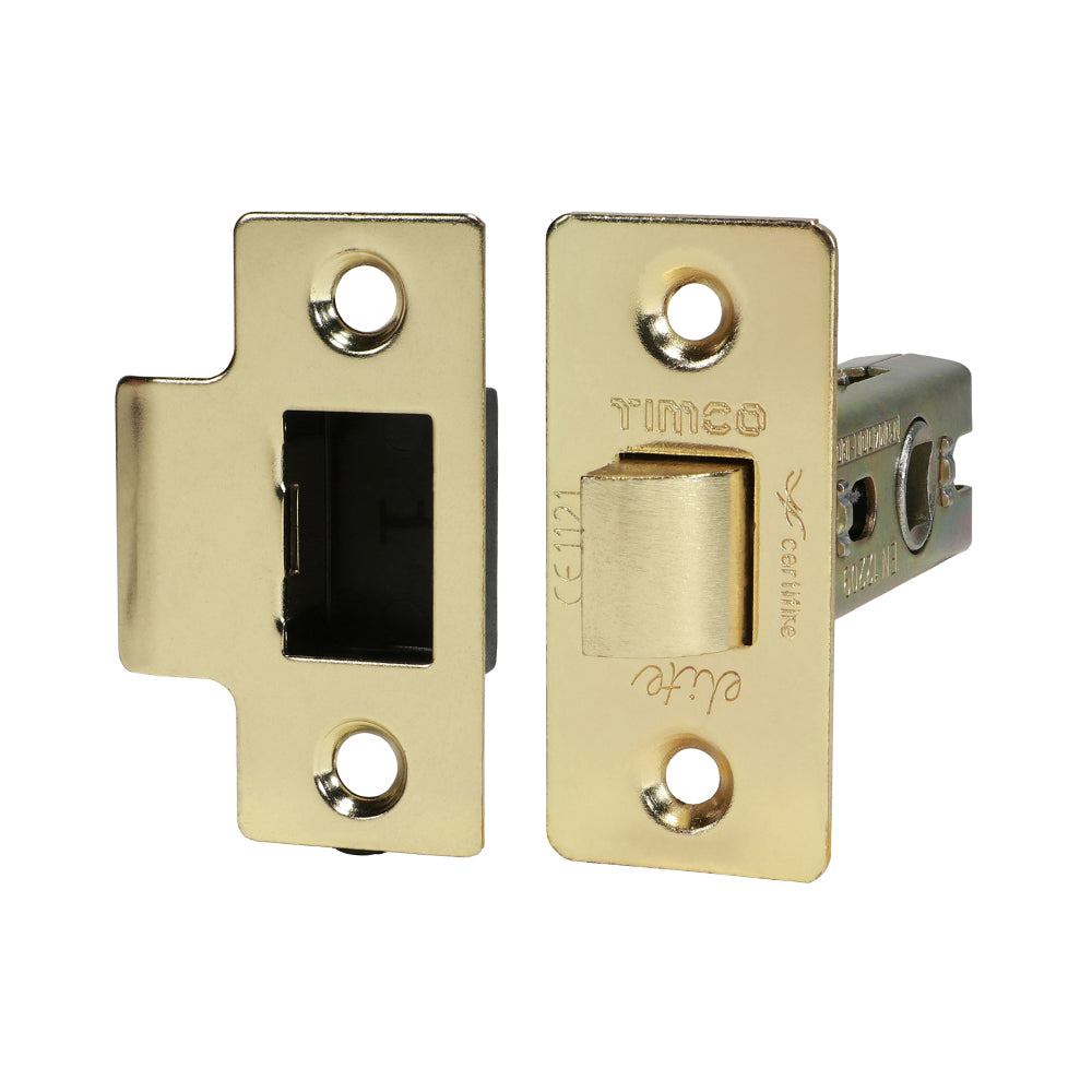 Tubular Latch E. Brass - 67 case / 45 backset