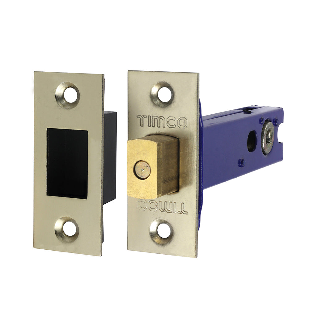 Arch Tubular D/Bolt Electro Brass & Satin Natin - 103.5 case / 82.5 backset