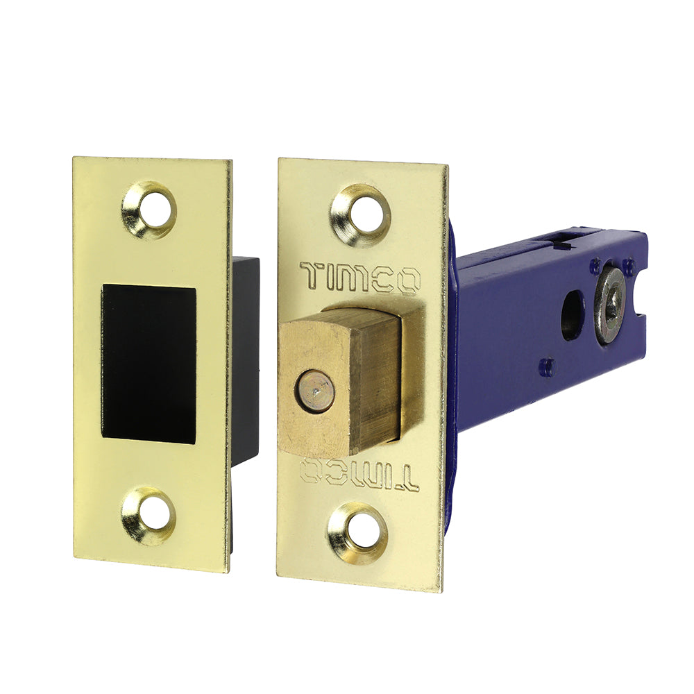 Arch Tubular D/Bolt Electro Brass & Satin Natin - 103.5 case / 82.5 backset