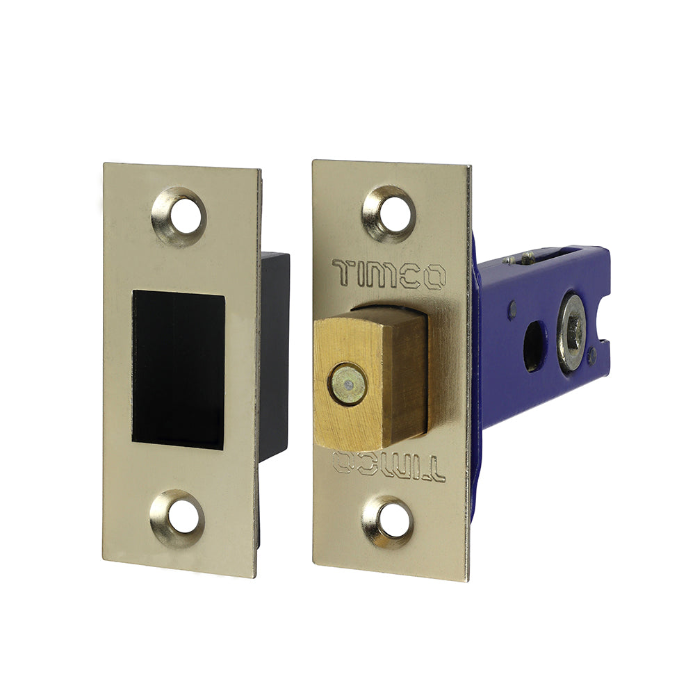 Arch Tubular D/Bolt Electro Brass & Satin Natin - 78 case / 57 backset