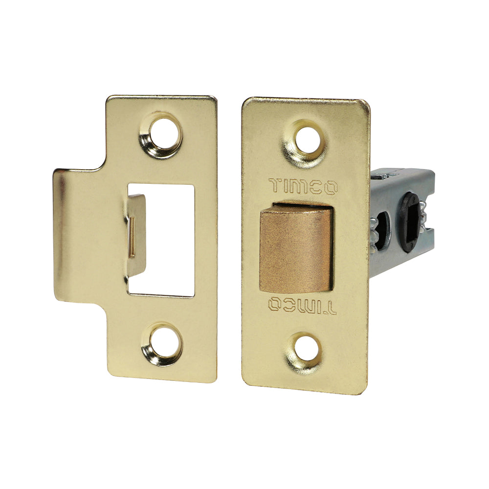Eco Tubular Latch E Brass - 67 case / 45 backset