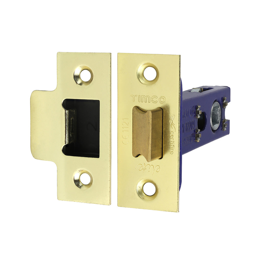 Arch Tubular Latch Electro Brass & Satin Nickel - 78 case / 57 backset