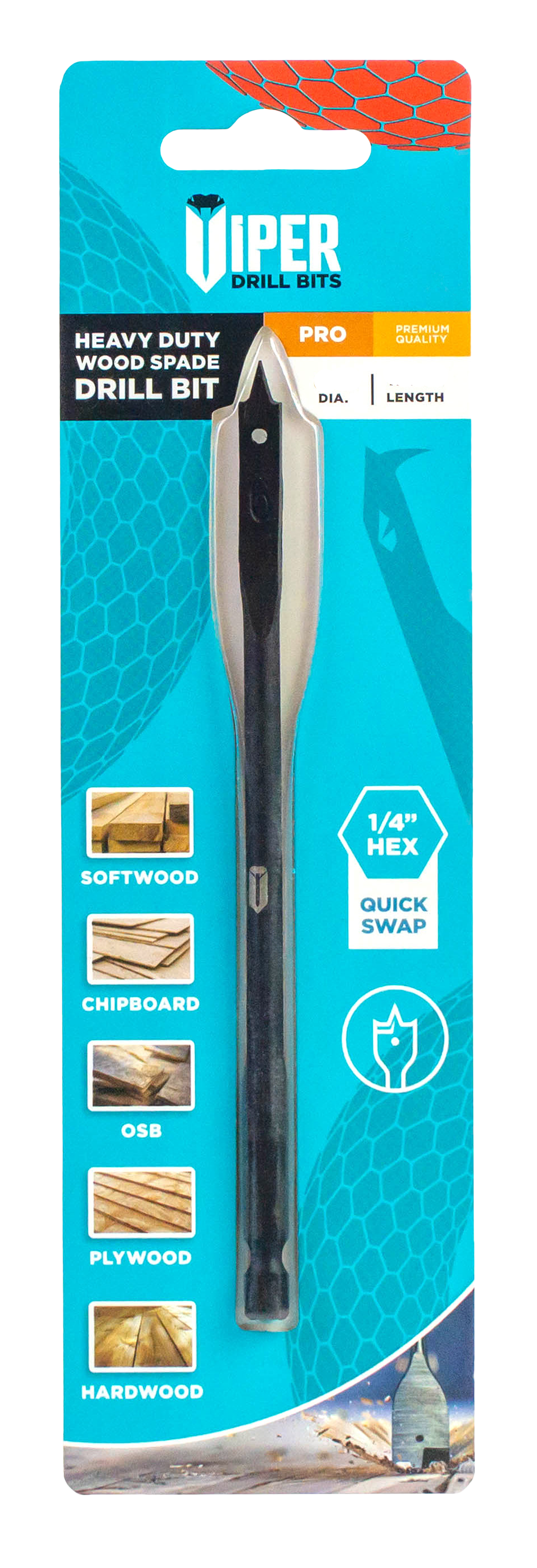 Samac VPT16152FW 16x152mm Flat Wood Bit