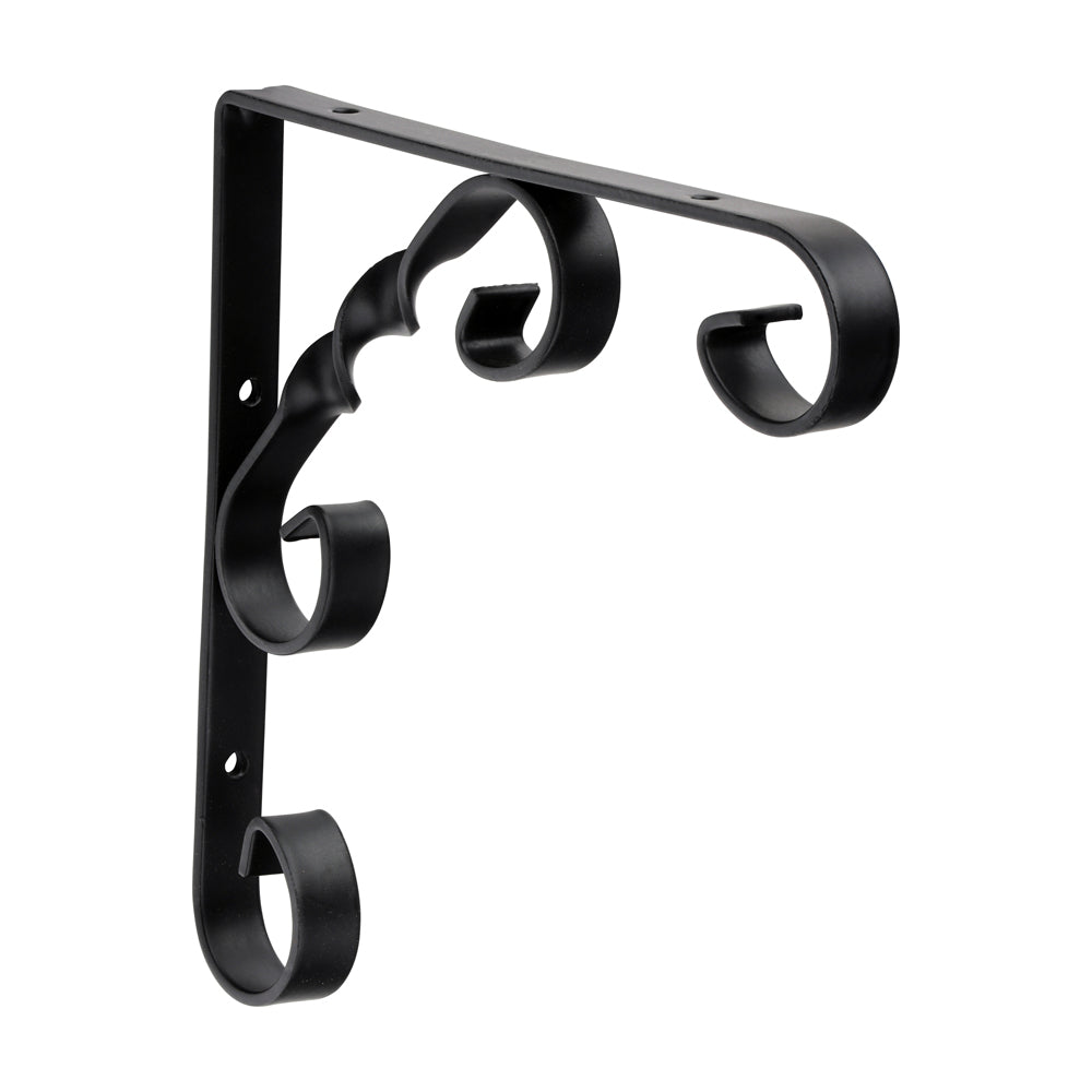 Scroll Bracket - Black 6 x 6" - Pack of 10