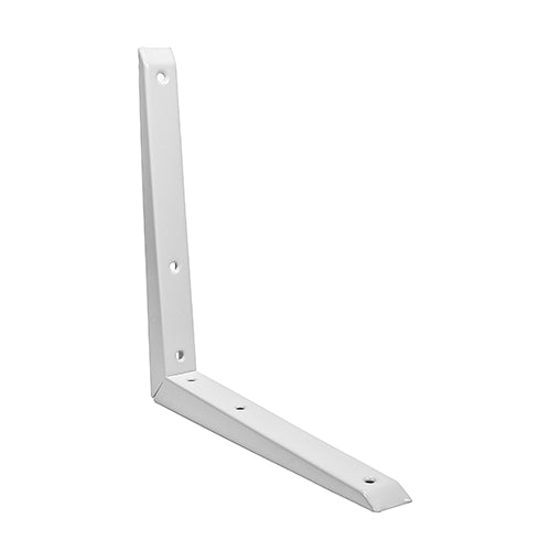 Mitred Shelf Bracket - White 200 x 200mm