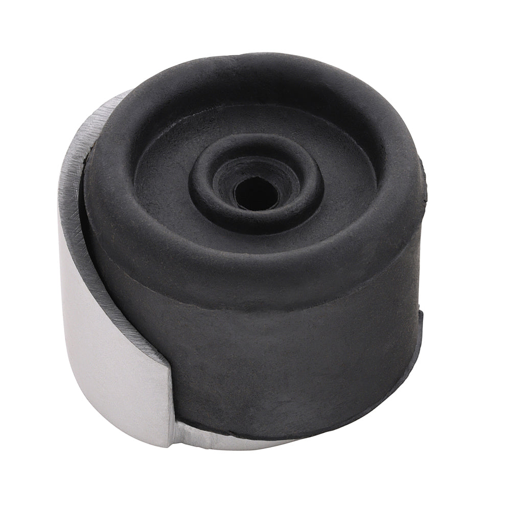 Round Door Stop - Satin Anodised Aluminium 38mm