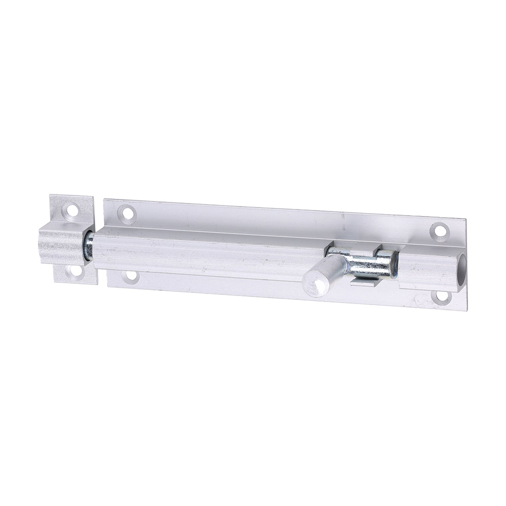 Straight Barrel Bolt - Satin Anodised Aluminium 100 x 25
