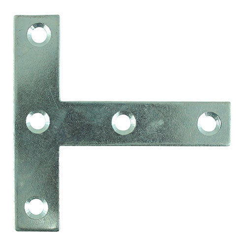 Tee Plate - BZP - 76 x 76 x 16 (Pack 2)