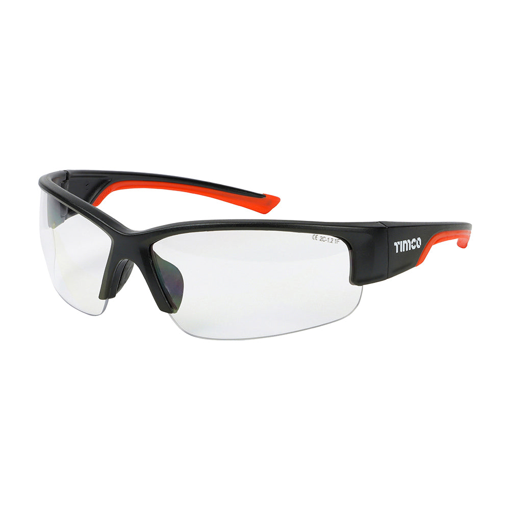 Premium Safety Glasses - Clear One Size