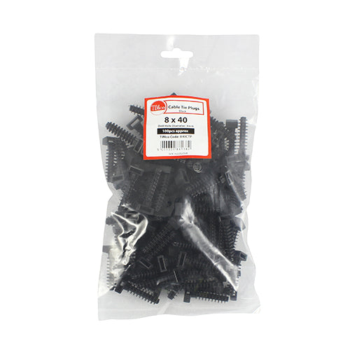 Cable Tie Plugs - Black