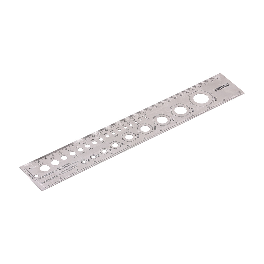 Fixings Gauge and Ruler 300mm