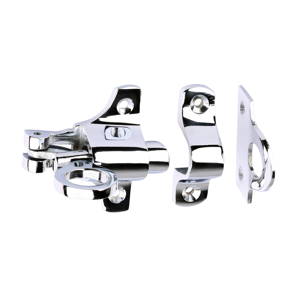 Fanlight Catch - Polished Chrome 50 x 60