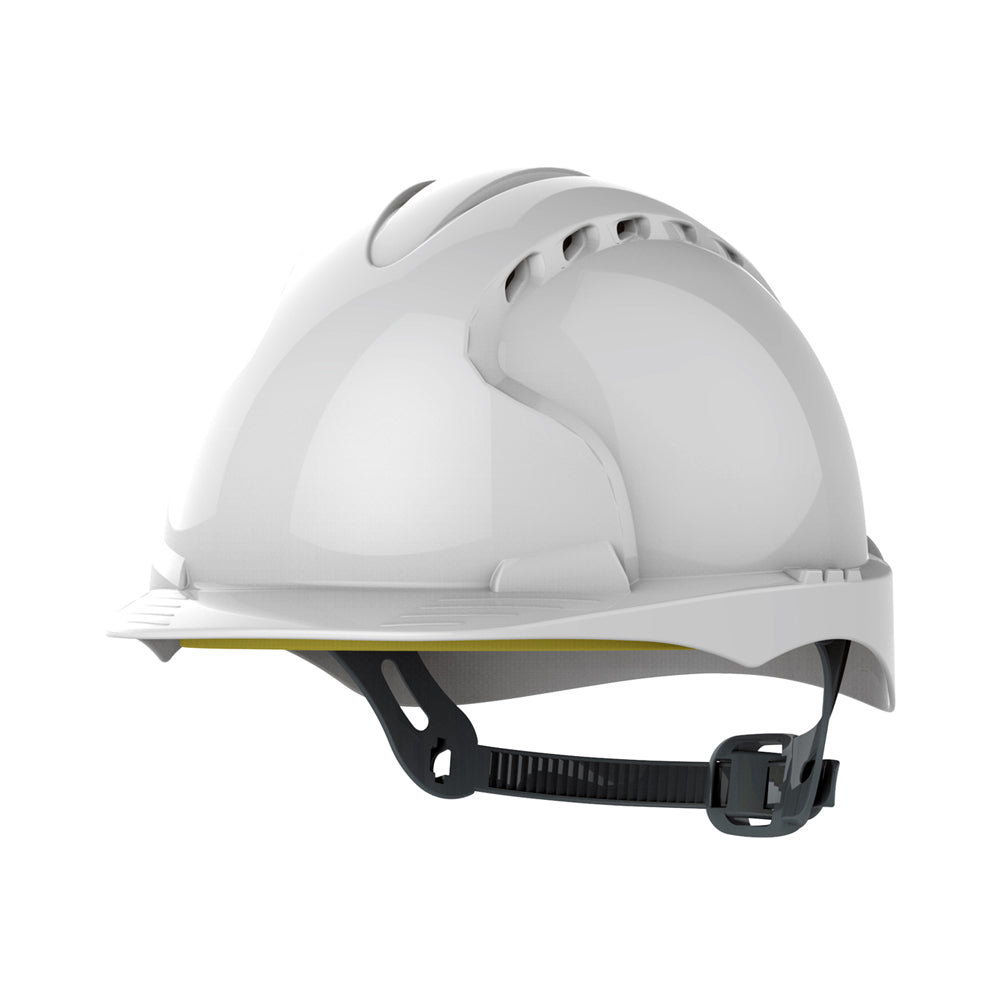 EVO®2 Industrial Safety Helmet - OneTouch™ Slip Ratchet - Mid Peak - Vented - White White