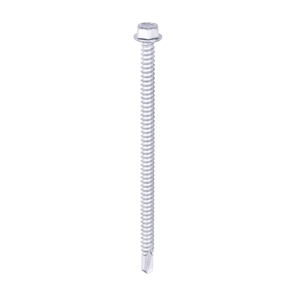 Metal Construction Light Section Screws - Hex - Self-Drilling - Bi-Metal - Exterior - Silver Organic 5.5 x 100